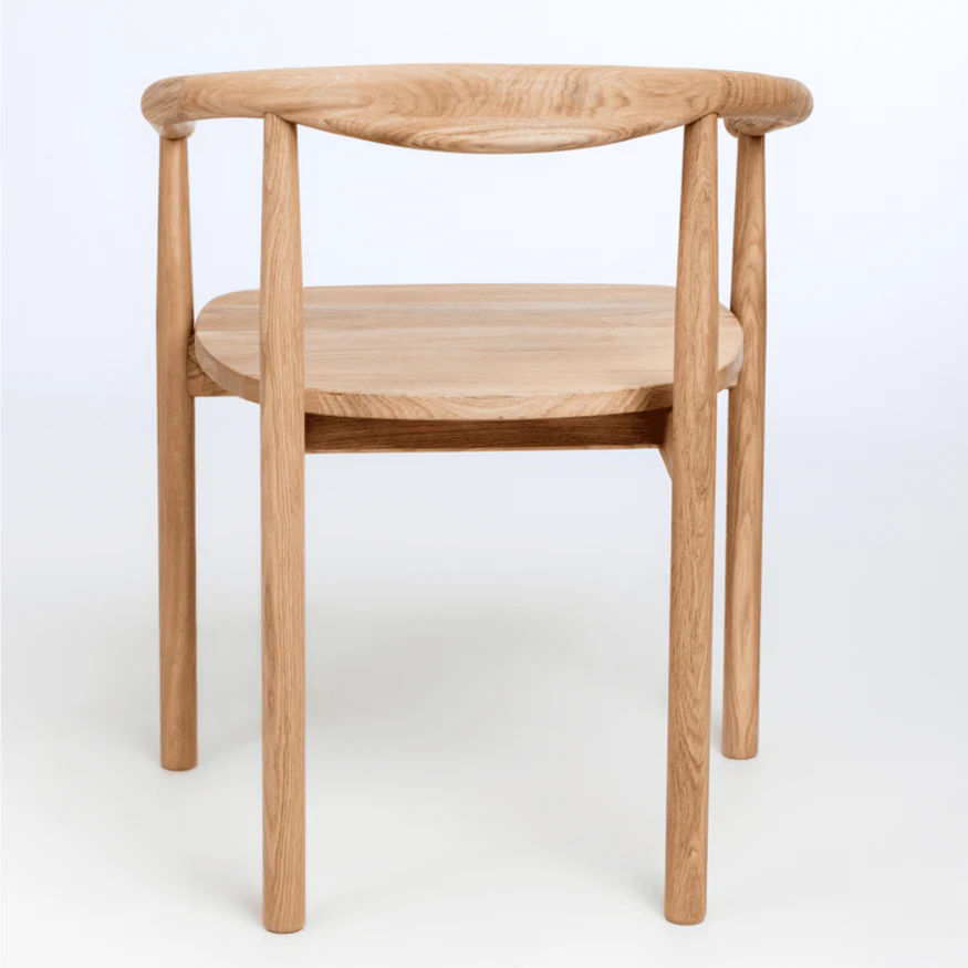Chaise en bois massif de chêne Léa - Lot de 2 ou 4 chaises - VESKOR - Image 5