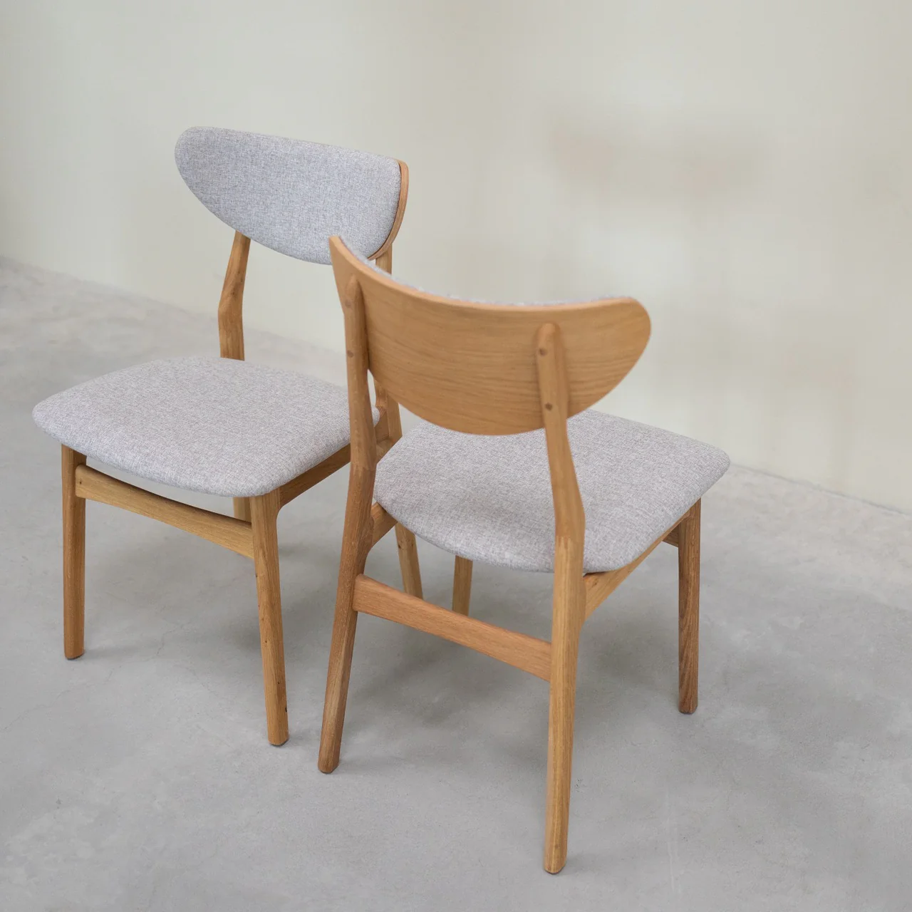 Chaise en bois massif de chêne Maxwell, revêtement - Lot de 2 ou 4 chaises - VESKOR - Image 5
