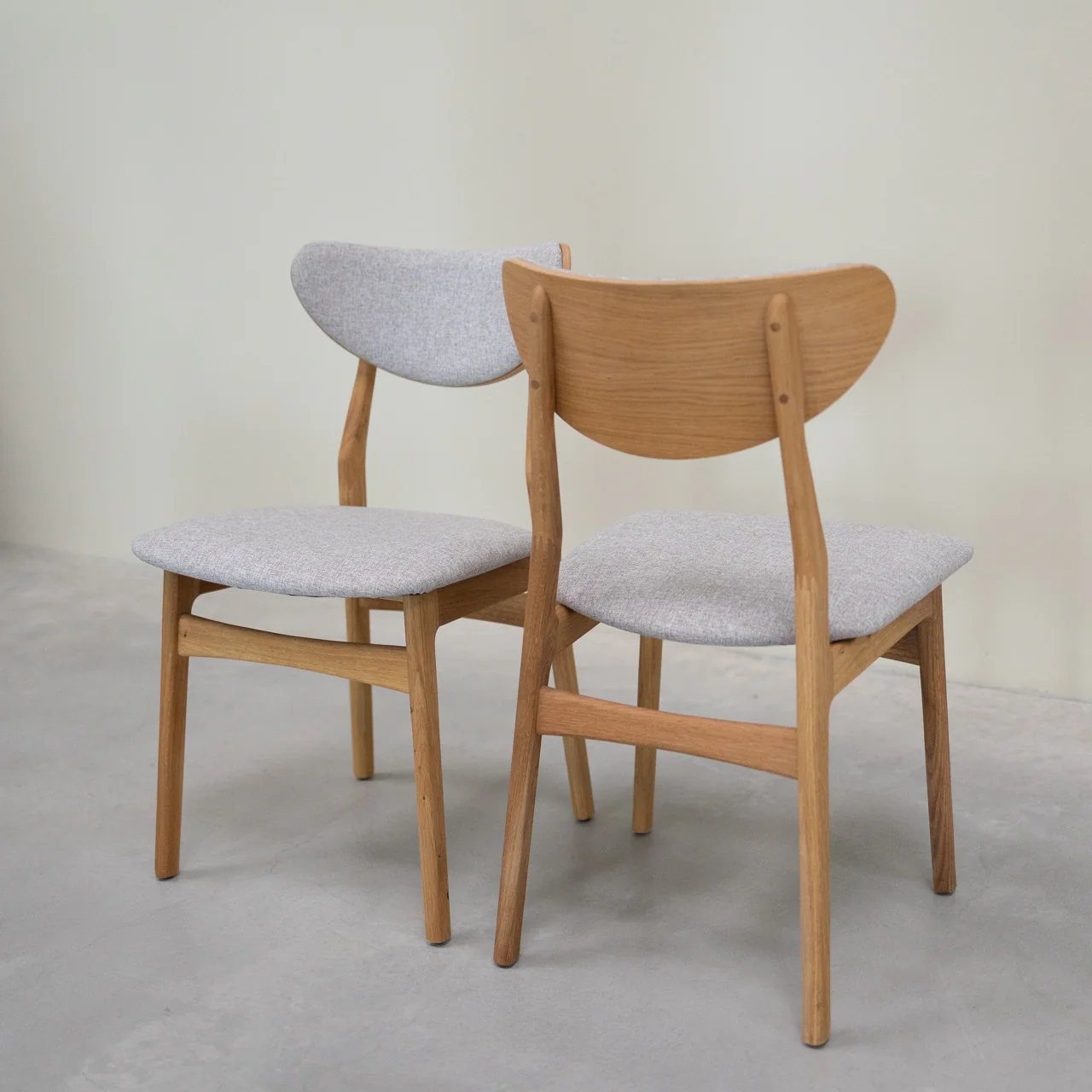 Chaise en bois massif de chêne Maxwell, revêtement - Lot de 2 ou 4 chaises - VESKOR - Image 7