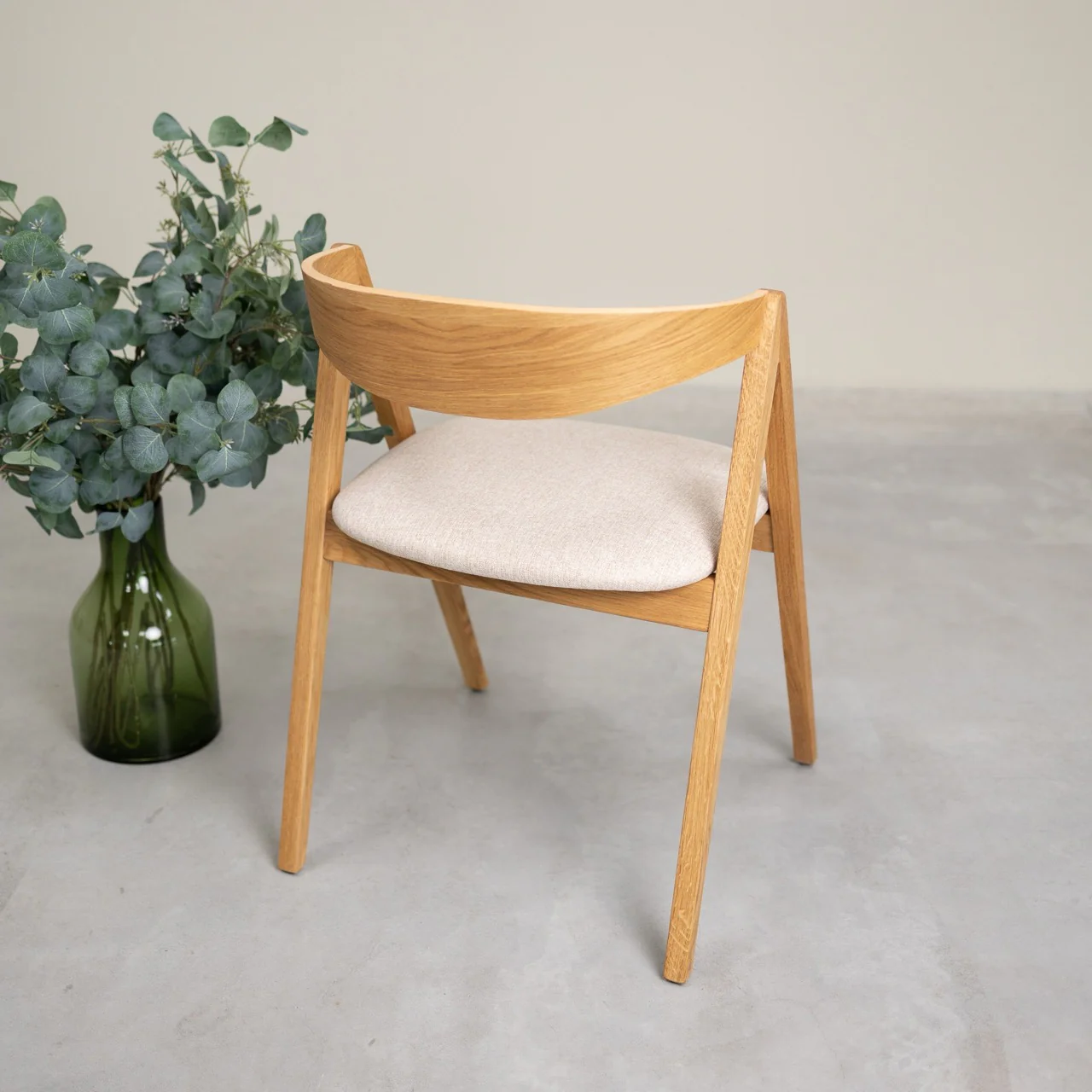 Chaise en bois massif de chêne naturel Oscar, revêtement - Lot de 2 ou de 4 chaises - VESKOR - Image 10