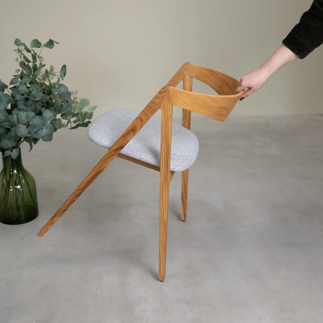 Chaise en bois massif de chêne naturel Oscar, revêtement - Lot de 2 ou de 4 chaises - VESKOR - Image 20