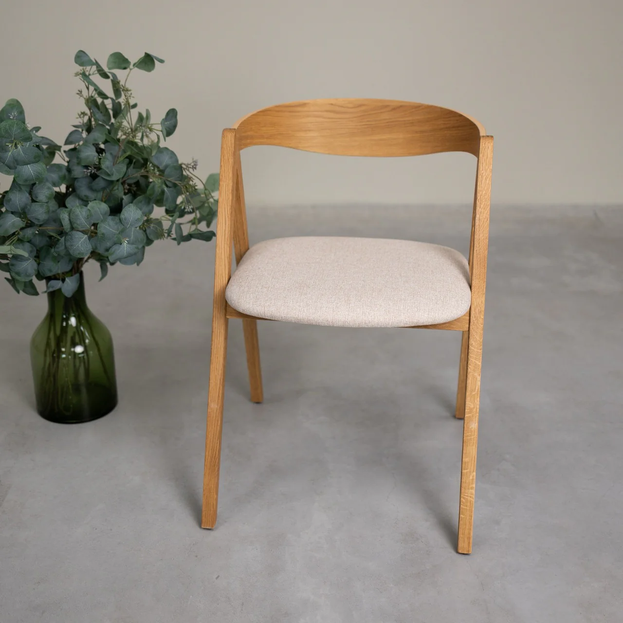 Chaise en bois massif de chêne naturel Oscar, revêtement - Lot de 2 ou de 4 chaises - VESKOR - Image 8