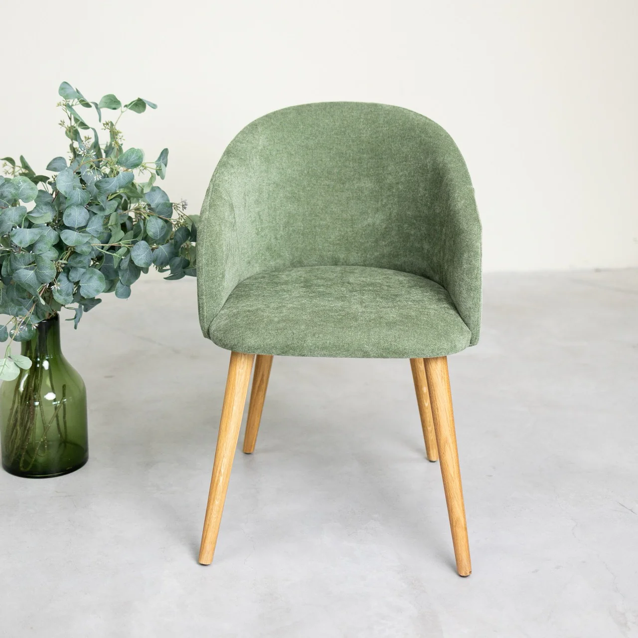 Chaise en bois massif de chêne Ana, revêtement - VESKOR - Image 17