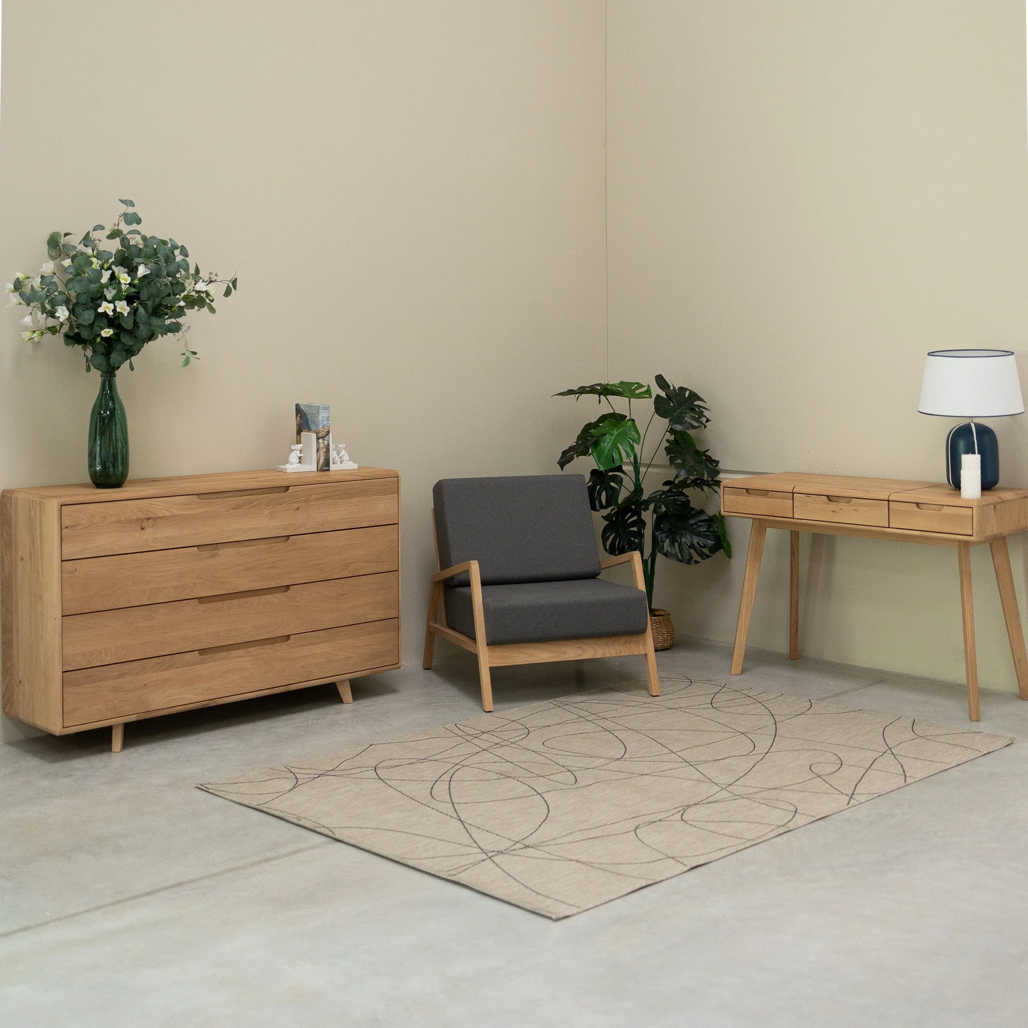 Fauteuil en bois massif de chêne Suède - VESKOR - Image 17