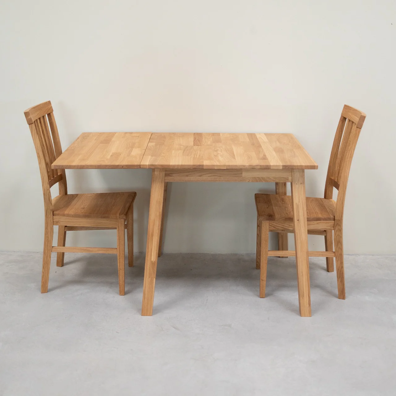 Table à manger extensible en bois massif de chêne Tomas - VESKOR - Image 7