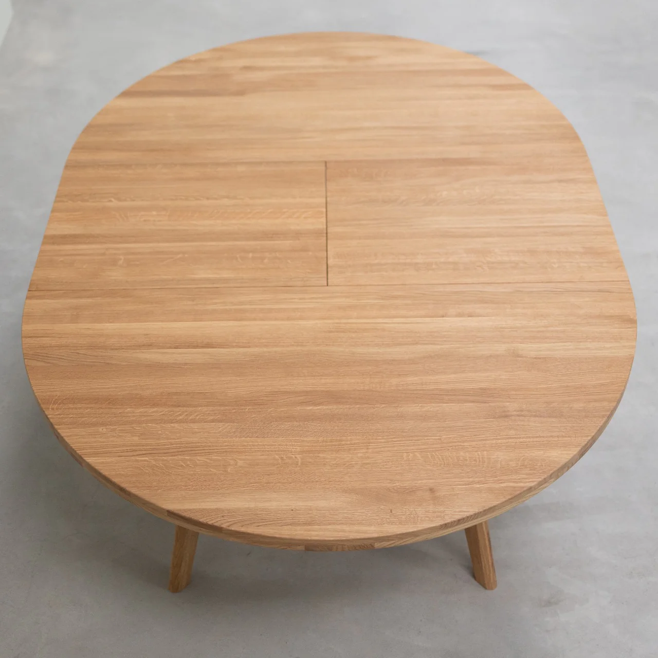 Table à manger ronde extensible en bois massif de chêne Léa - VESKOR - Image 6