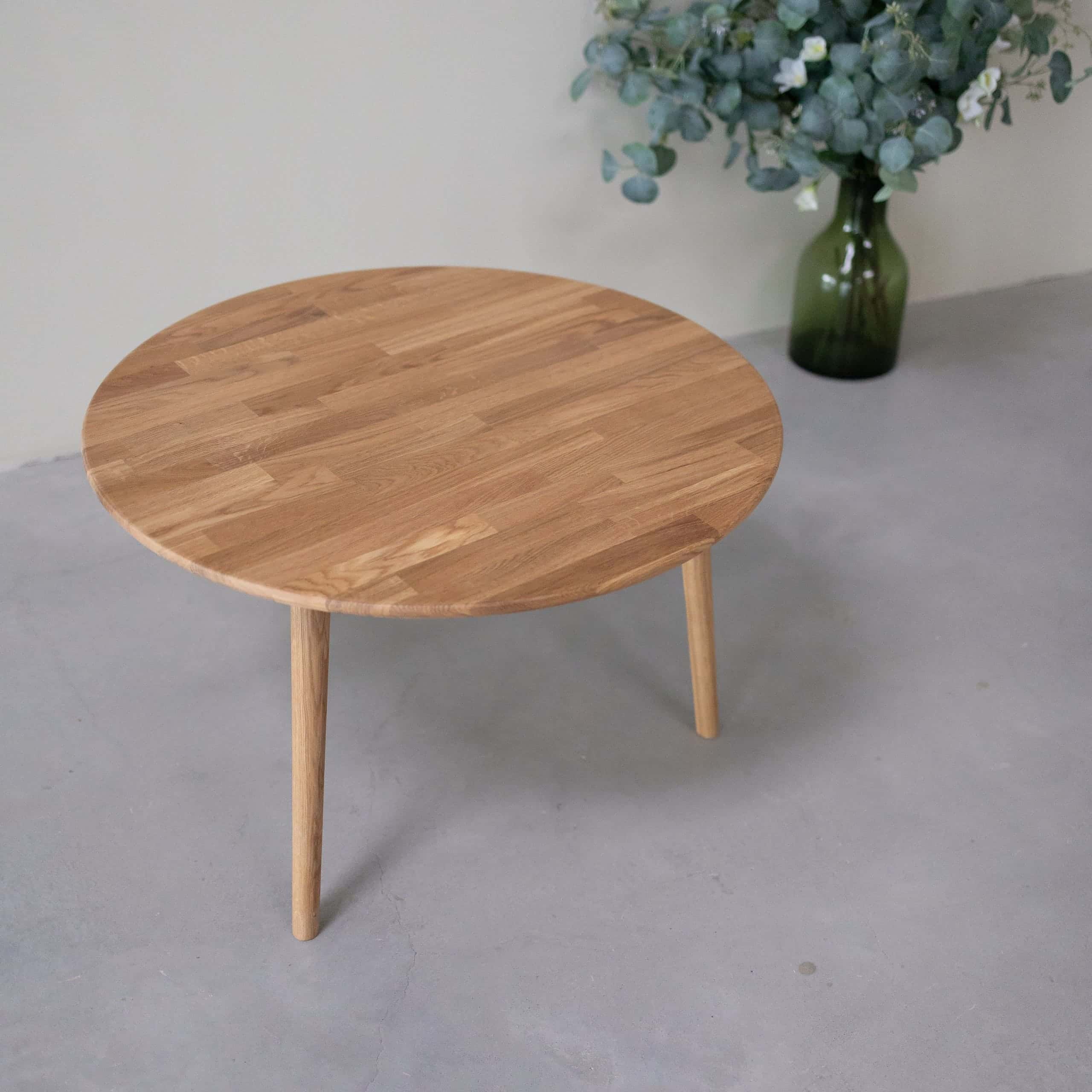 Table basse gigogne en bois massif de chêne Malmo - VESKOR - Image 13