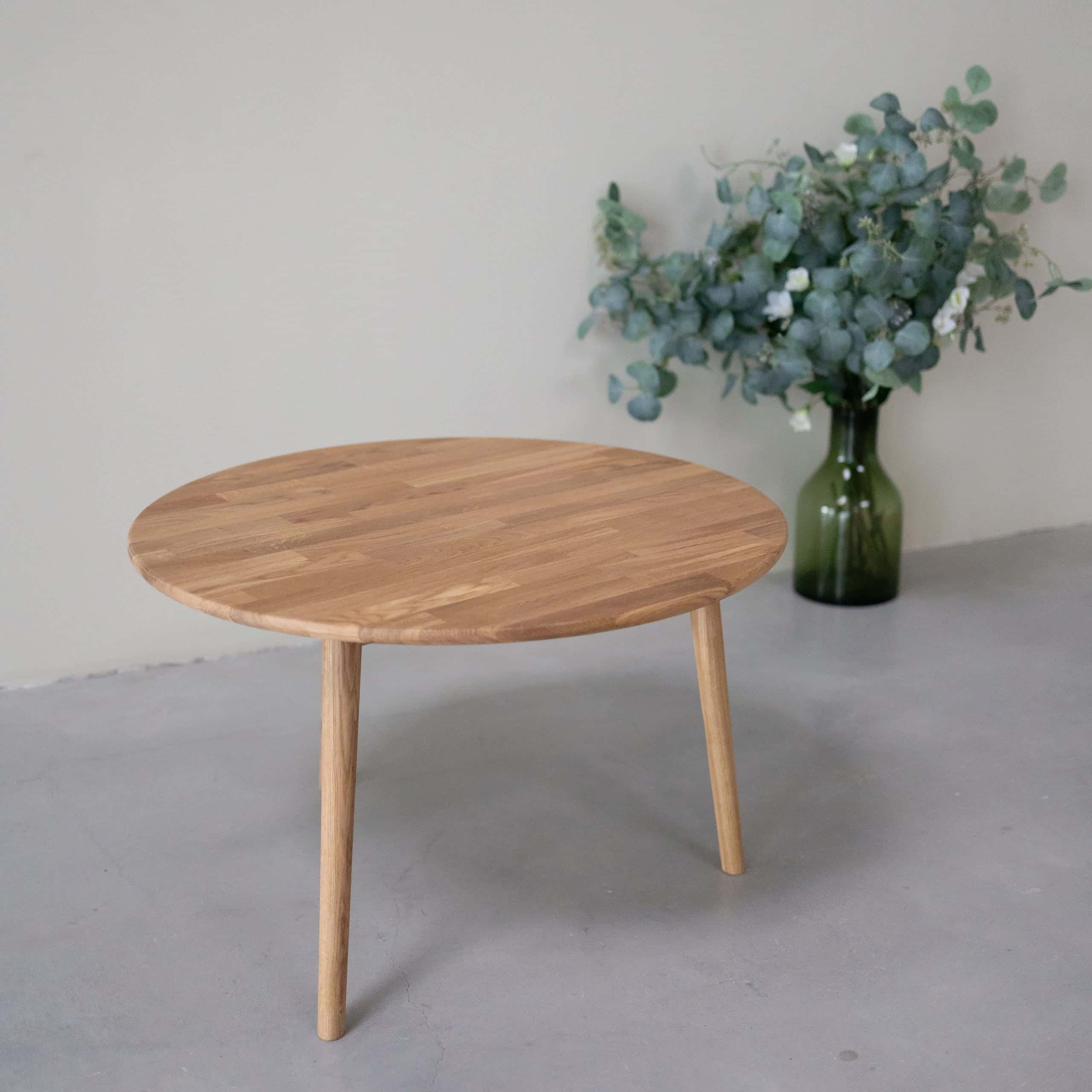 Table basse gigogne en bois massif de chêne Malmo - VESKOR - Image 14