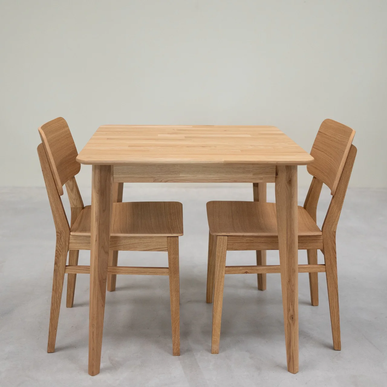 Table à manger carré en bois massif de chêne Gustaf - VESKOR - Image 4