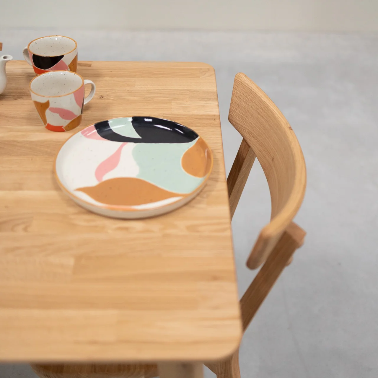 Table à manger carré en bois massif de chêne Gustaf - VESKOR - Image 9