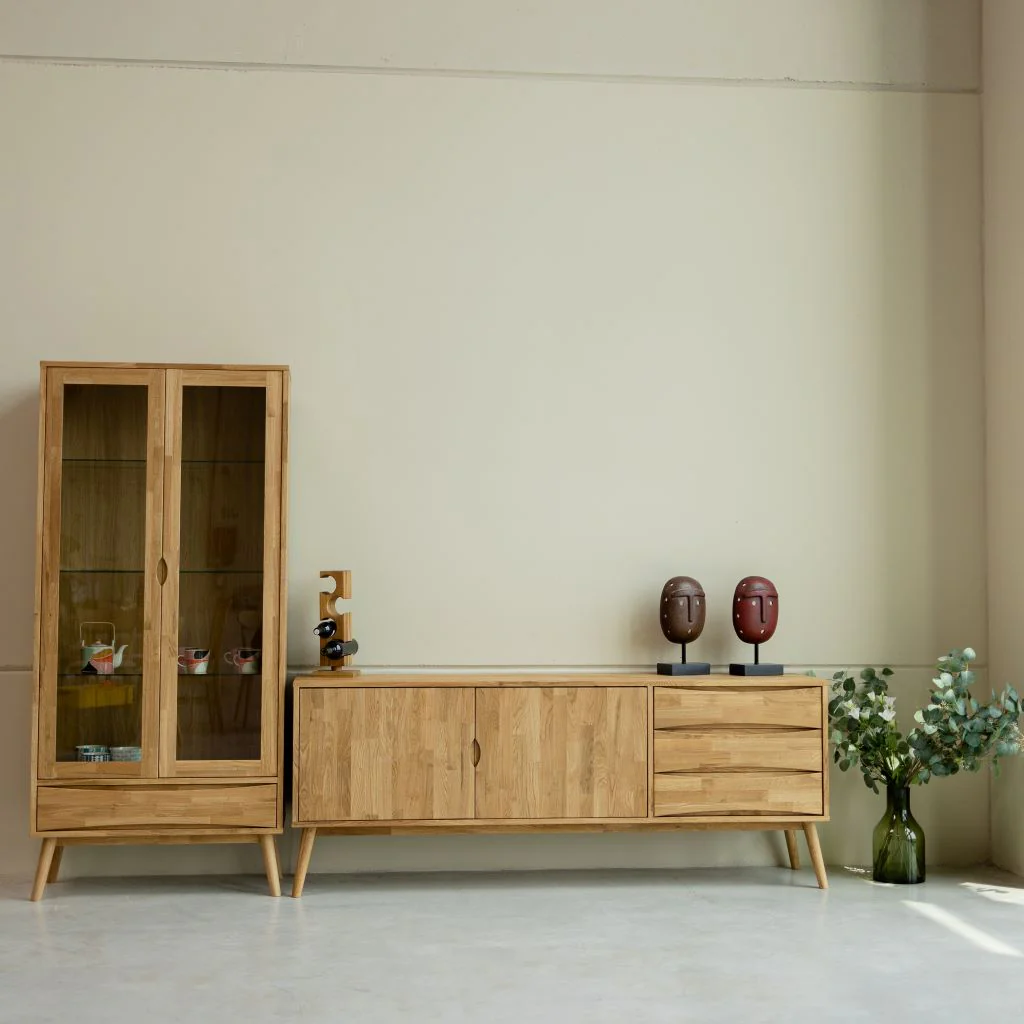 Vitrine en bois massif de chêne Malmo - VESKOR - Image 13