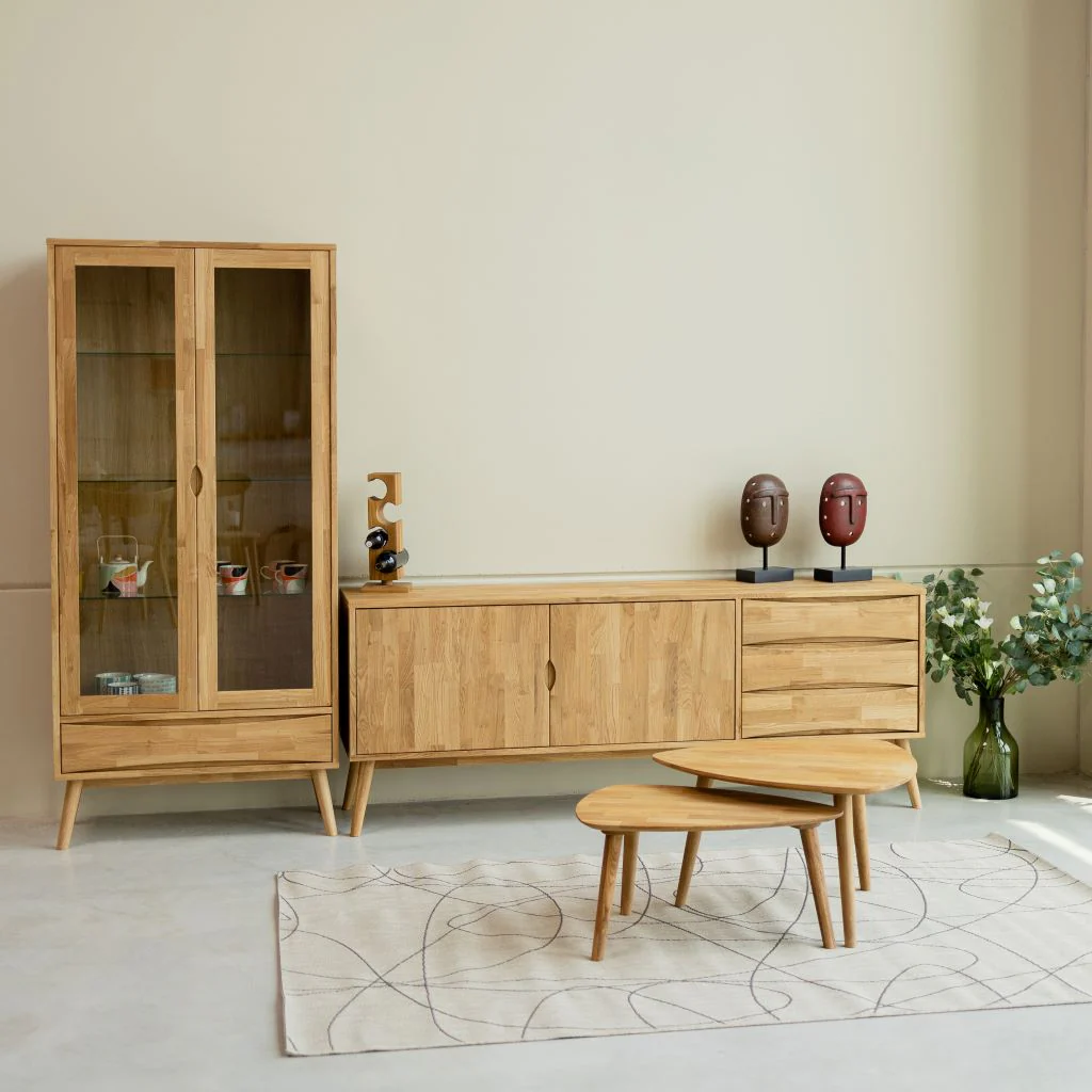Vitrine en bois massif de chêne Malmo - VESKOR - Image 14